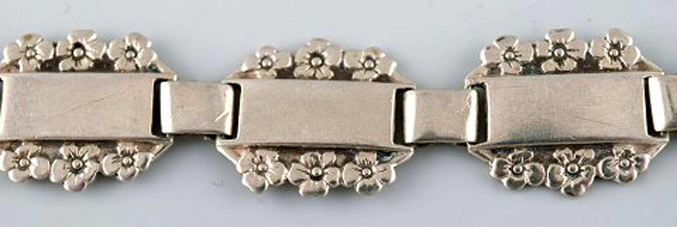 Women's Modern Danish Design, Three Bracelets in Silver, Stamped 830S For Sale