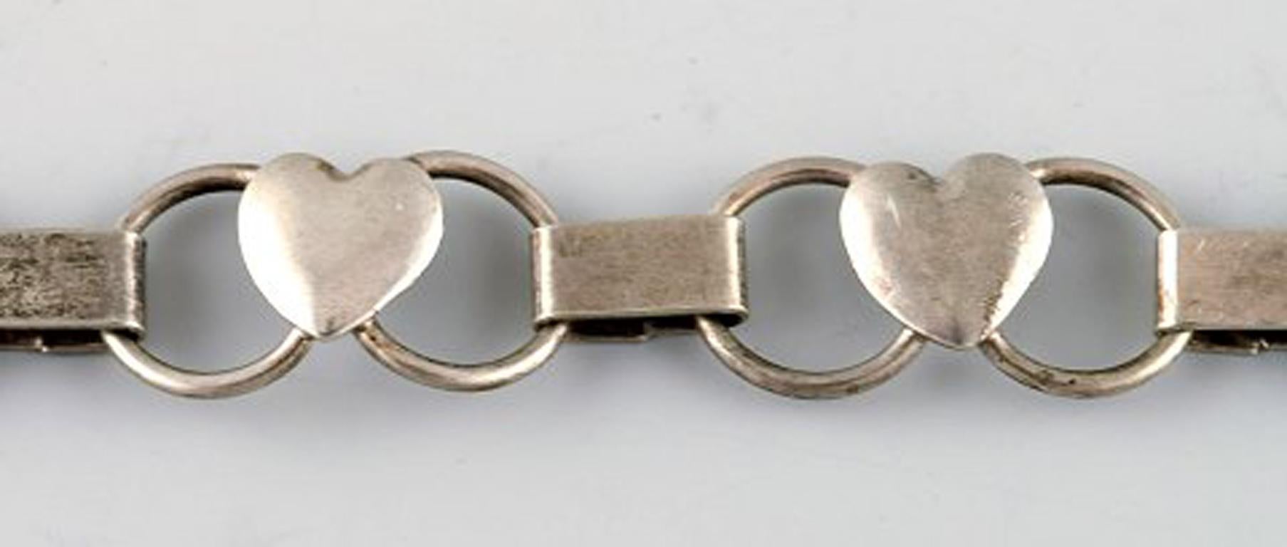 Modern Danish Design, Three Bracelets in Silver, Stamped 830S For Sale 2