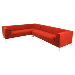 Canapé moderne danois Domino Red 2 sectional sofa by Eilersen
