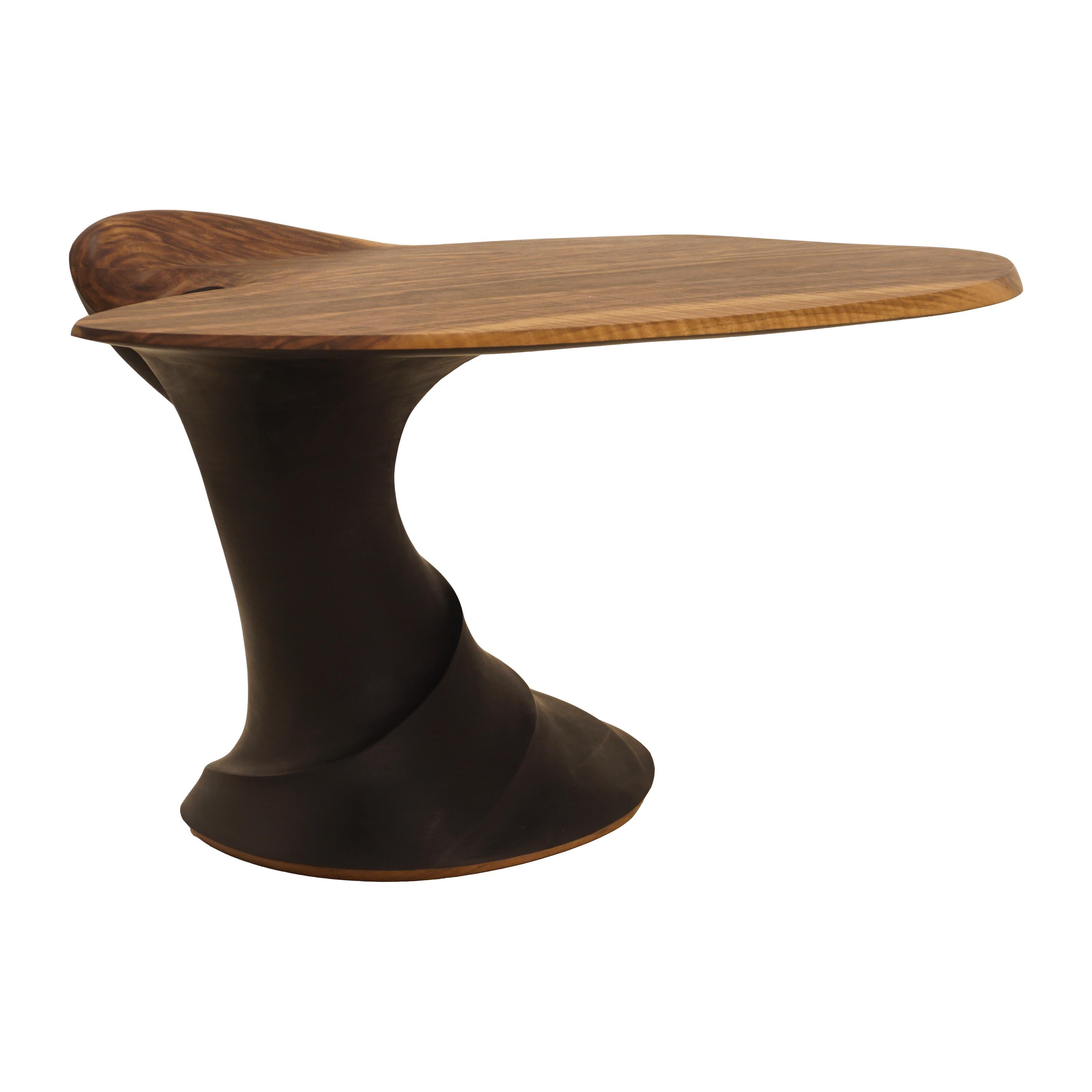 Modern Danish Handcrafted Sculptural Walnut Coffee Table by Morten Stenbæk In New Condition In Aabenraa, DK