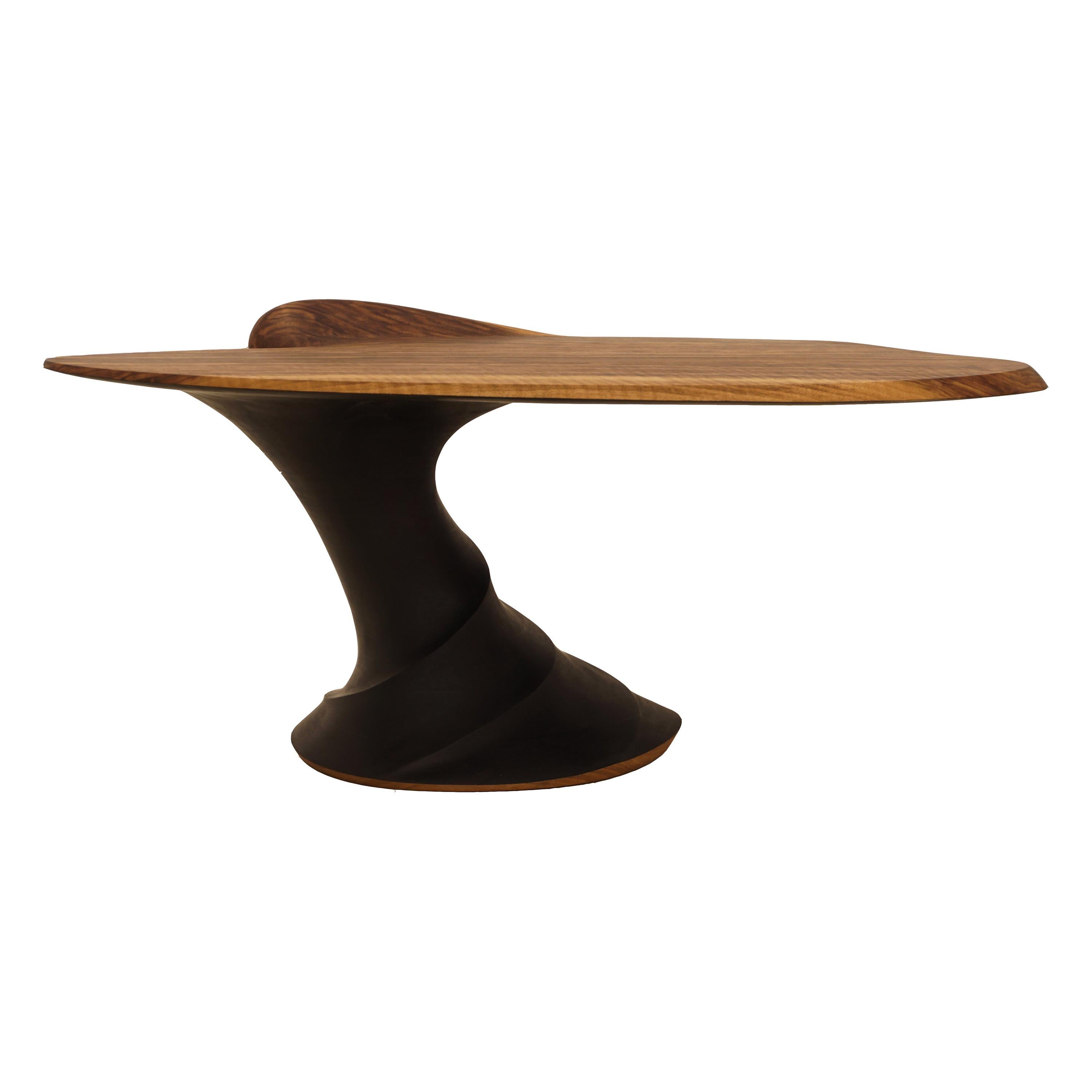 Modern Danish Handcrafted Sculptural Walnut Coffee Table by Morten Stenbæk