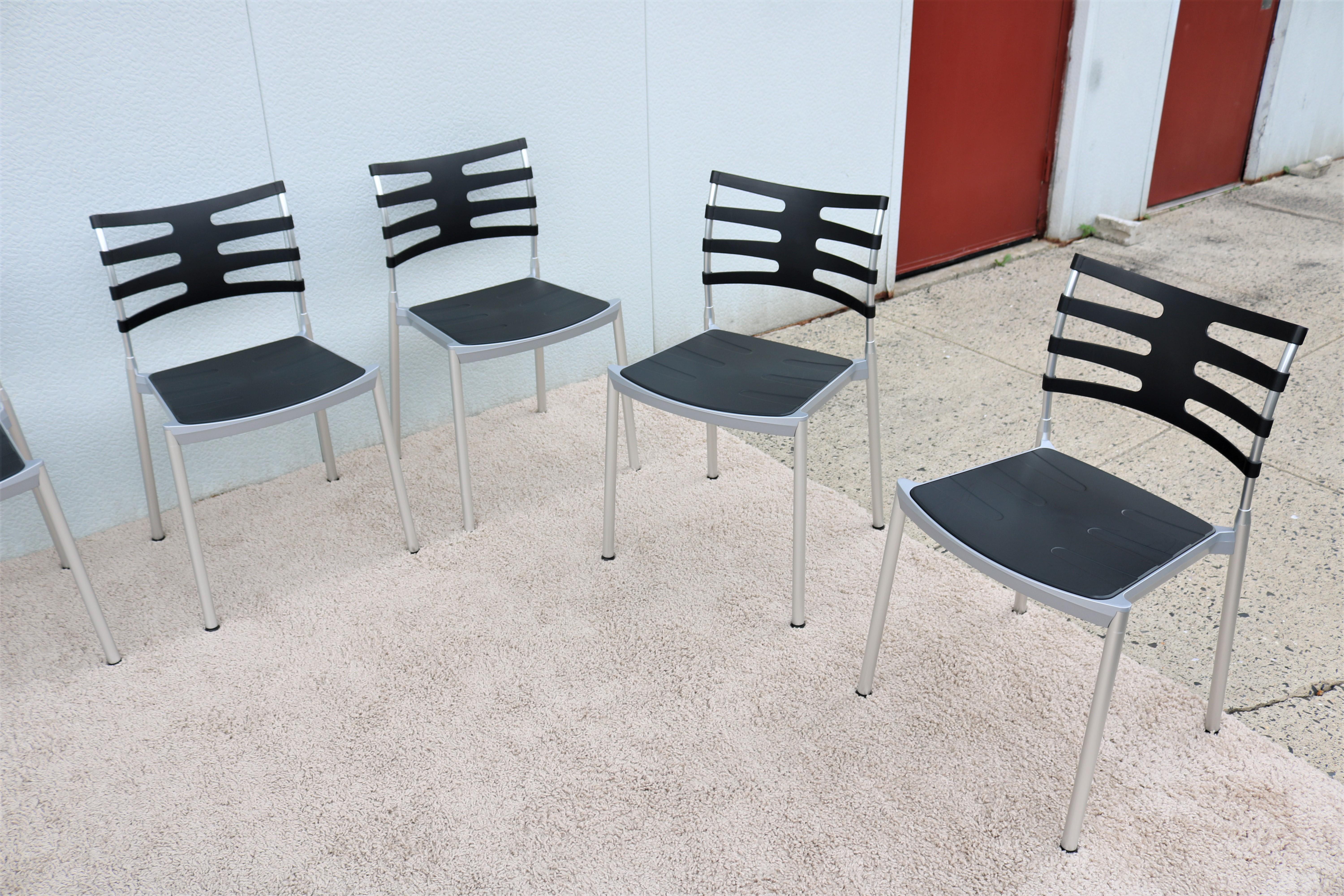Chaises de salle à manger d'extérieur modernes danoises Kasper Salto pour Fritz Hansen, lot de 10 en vente 1
