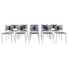 Sedie da pranzo moderne danesi Kasper Salto per Fritz Hansen Ice, set di 10 sedie da esterno