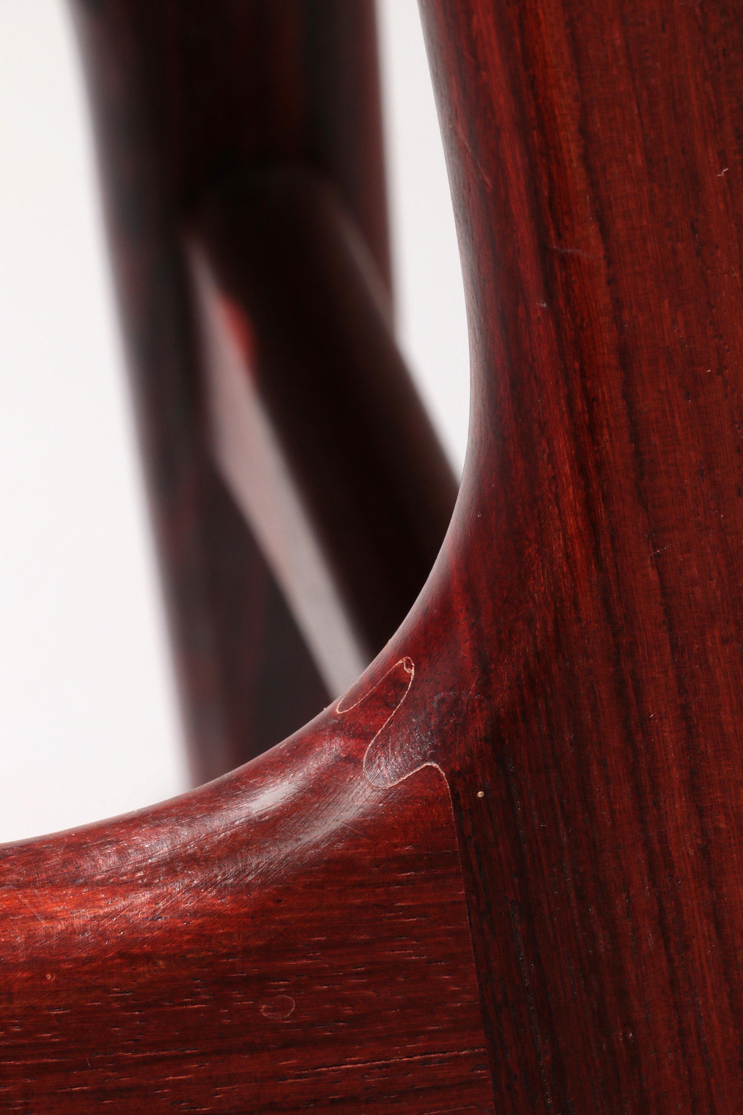 Modern Danish Leather and wood Model OD-61 Bar Stool by Erik Buch for Oddense For Sale 7