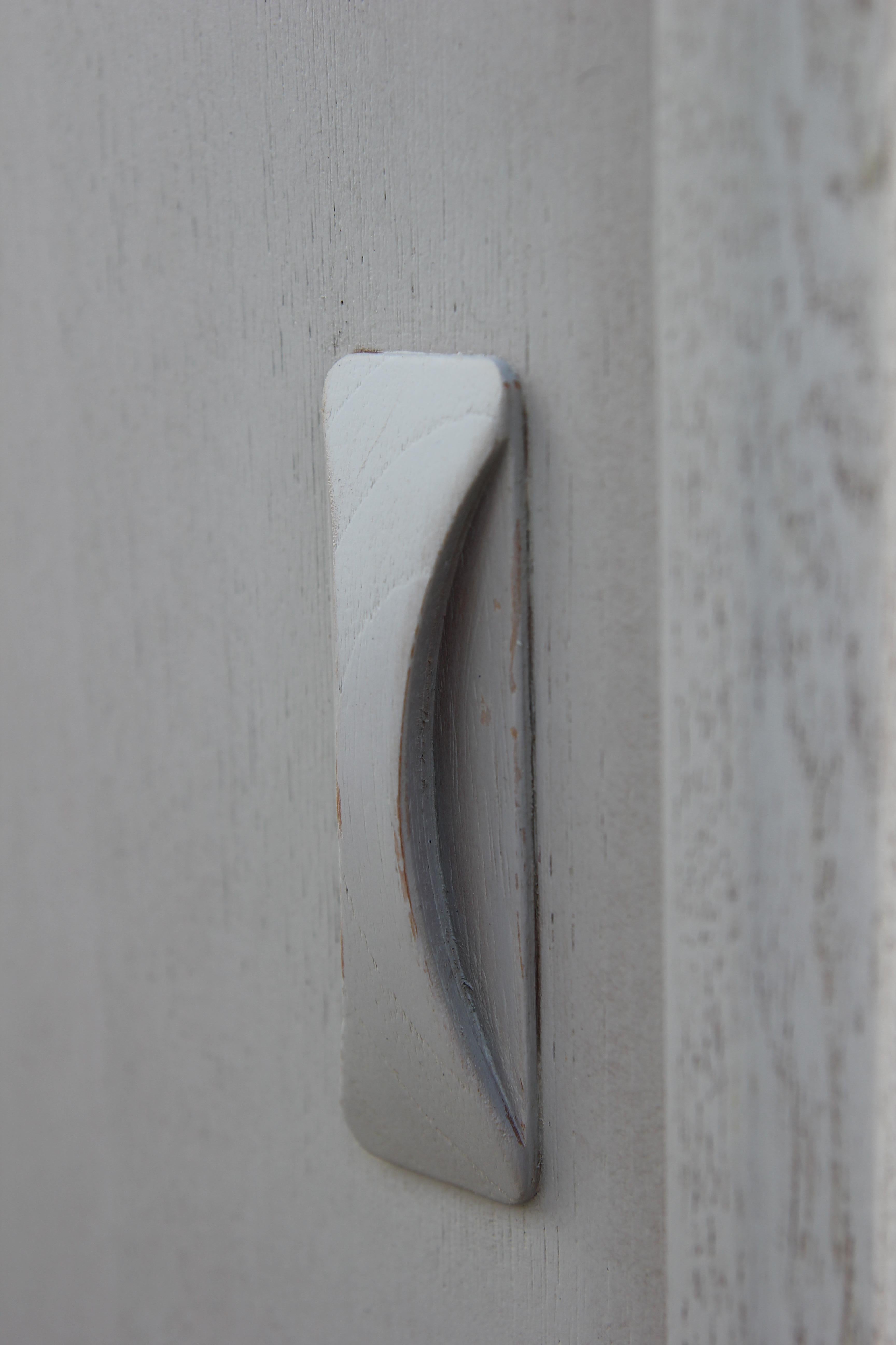 Modern Danish or Scandinavian Gray Sliding Door Teak Sideboard or Credenza 1