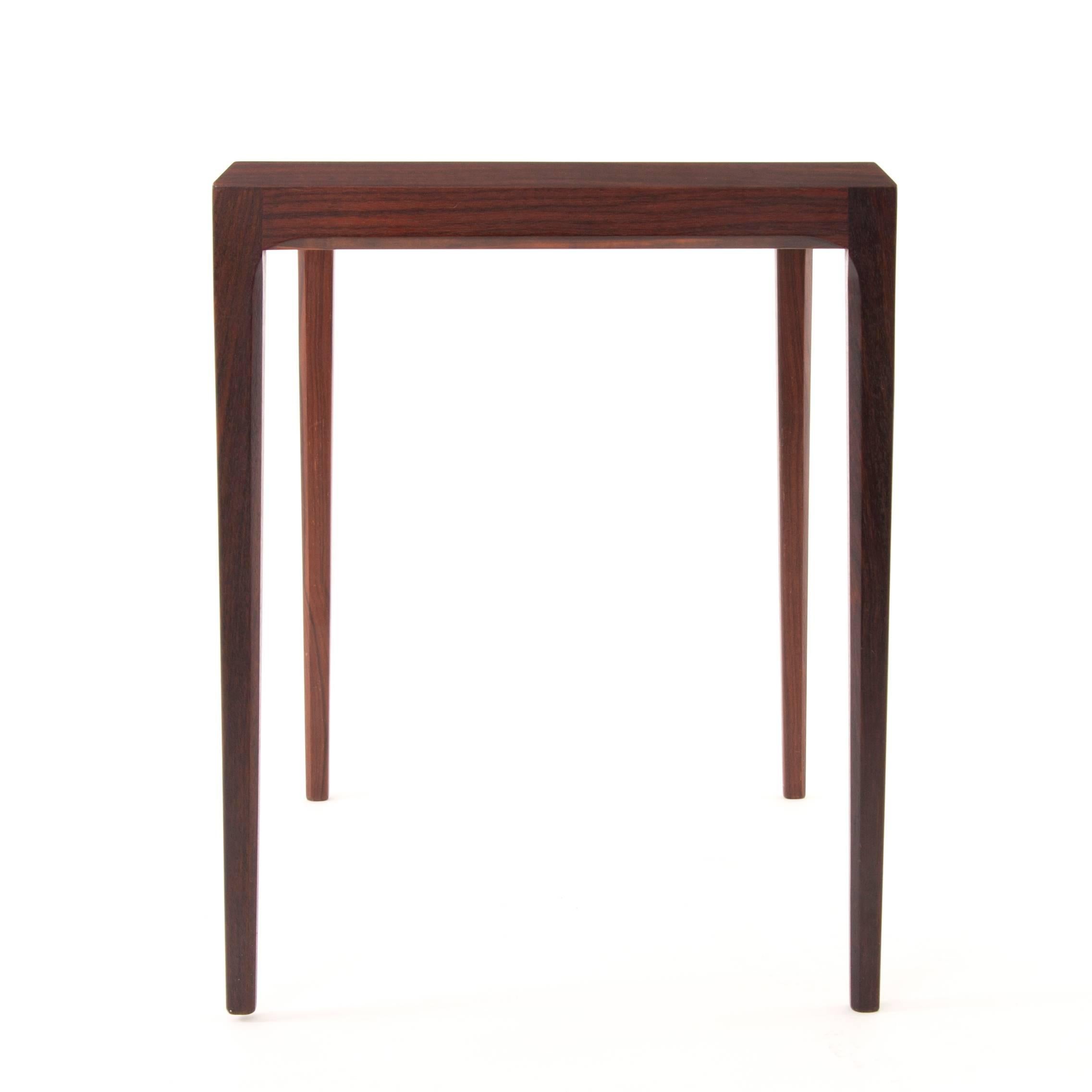 Modern Danish Rosewood Side Table by Johannes Andersen for CFC Silkeborg 5