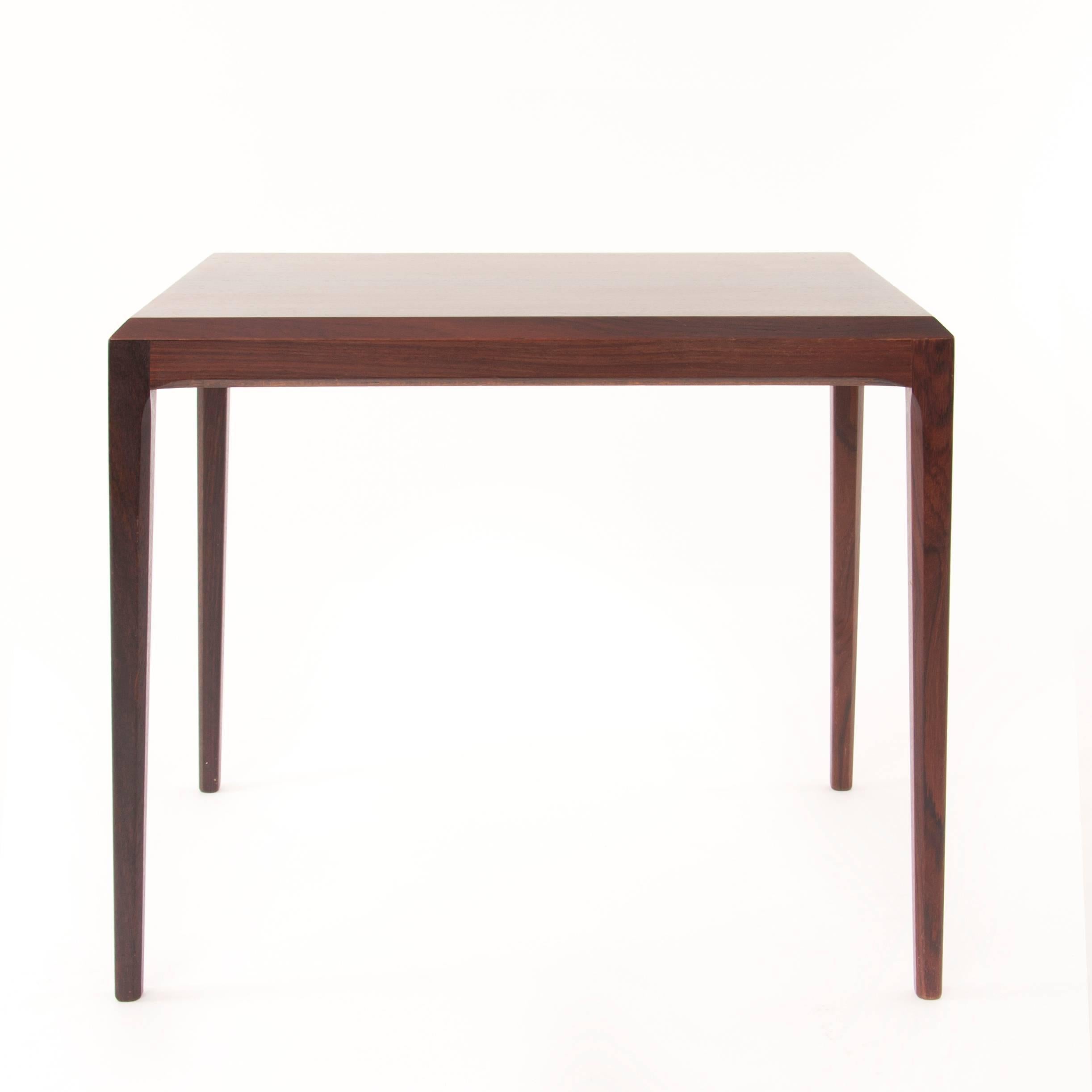 Modern Danish Rosewood Side Table by Johannes Andersen for CFC Silkeborg 1