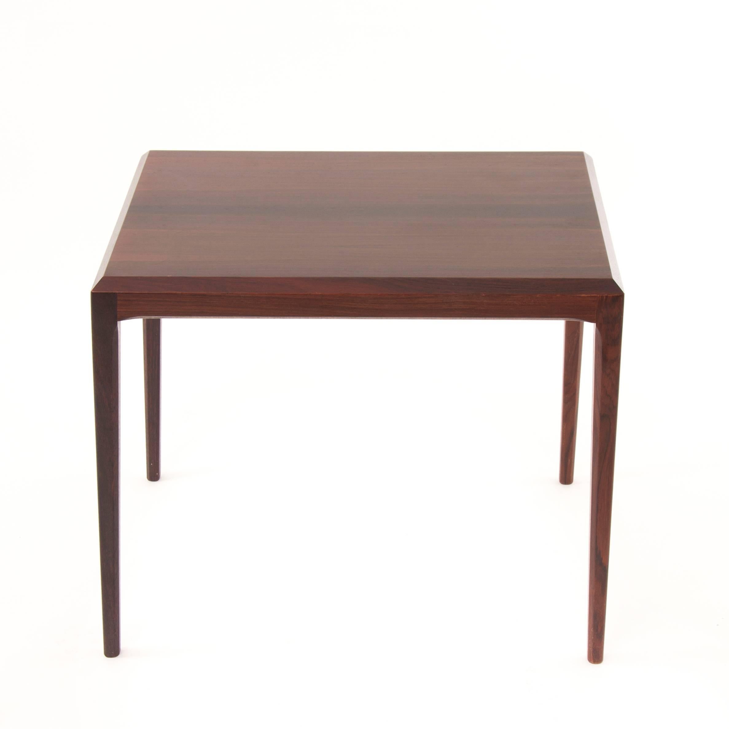 Modern Danish Rosewood Side Table by Johannes Andersen for CFC Silkeborg 3