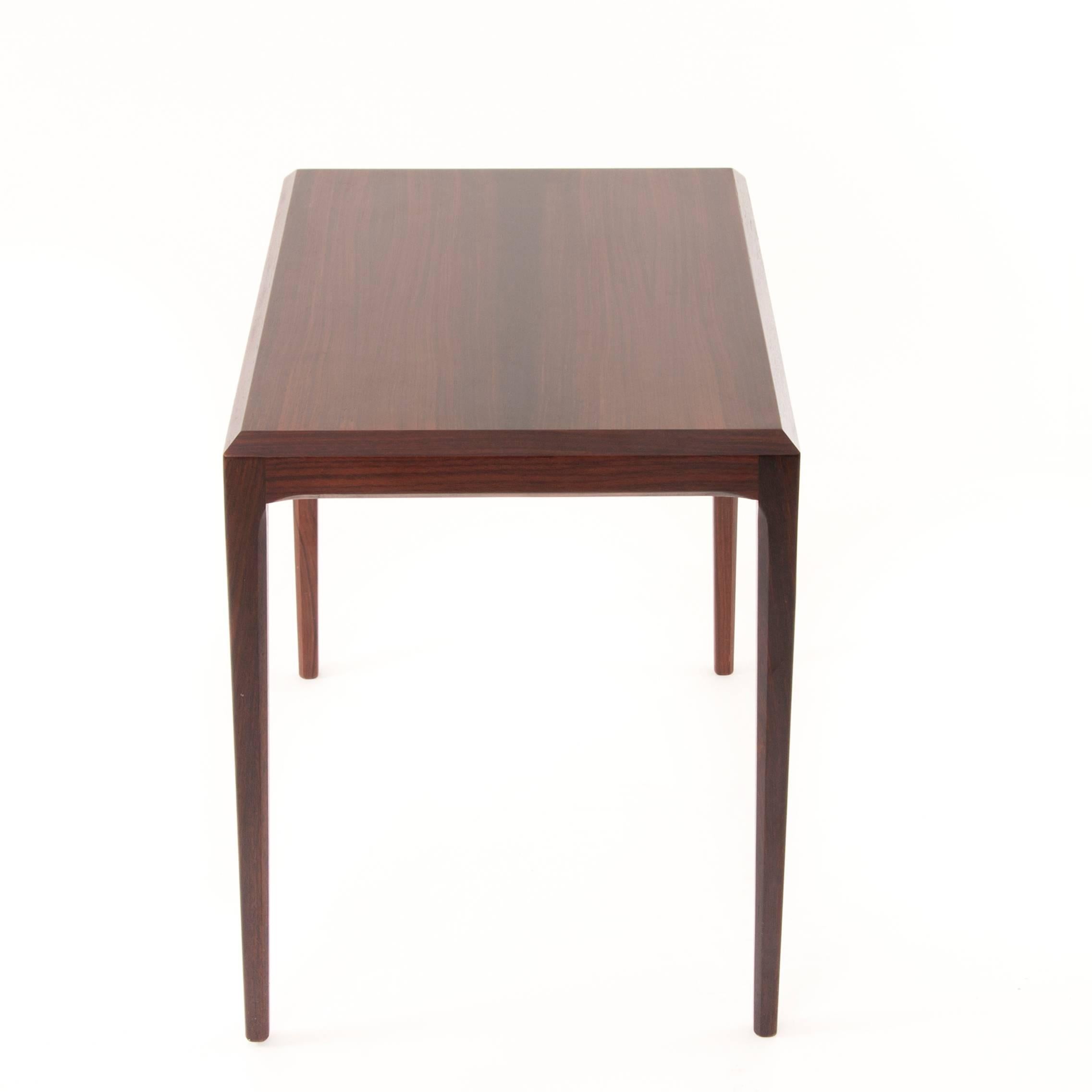 Modern Danish Rosewood Side Table by Johannes Andersen for CFC Silkeborg 4