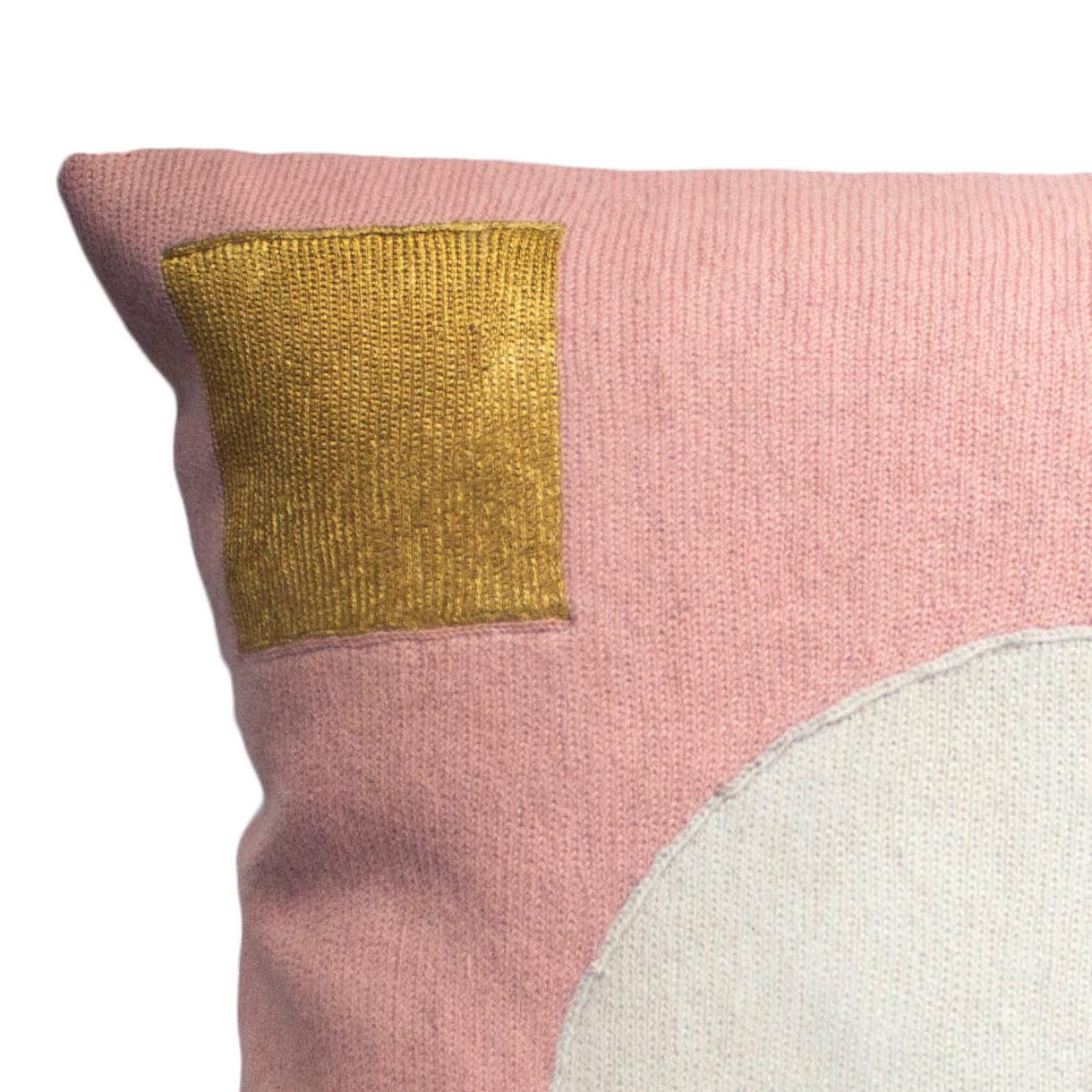 This pillow has been hand embroidered by artisans in Kashmir, India, using a traditional embroidery technique which is native to this region.

The purchase of this handcrafted pillow helps to support the artisans and preserve their craft.

We