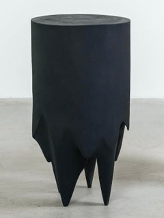 Modern Dark Matter Custom Colors Side Table Large by Studio S II Cast Gypsum