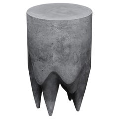 Modern Dark Matter Custom Colors Side Table Medium by Studio S II Cast Gypsum