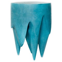 Modern Dark Matter Custom Colors Side Table Small by Studio S II Cast Gypsum