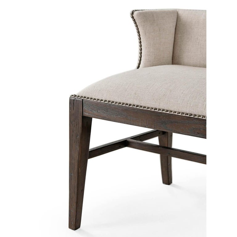 Modern Dark Oak Bench at 1stDibs