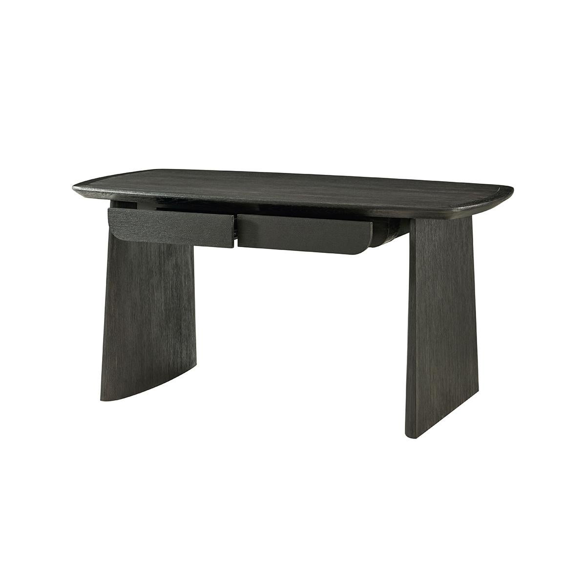Vietnamese Modern Dark Oak Desk For Sale
