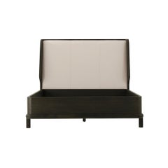 Modern Dark Oak Luxury Bed Frame Queen