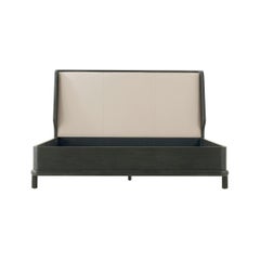 Modern Dark Oak Luxury Bed Frame US King