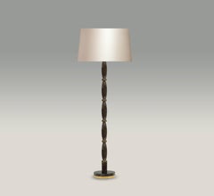 Moderne moderne Stehlampe mit dunklem Bergkristall-Quarz