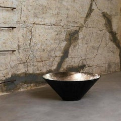 Modern Davide Medri for Dilmos Brushed-Iron Low Table Handcut Glass Mosaics