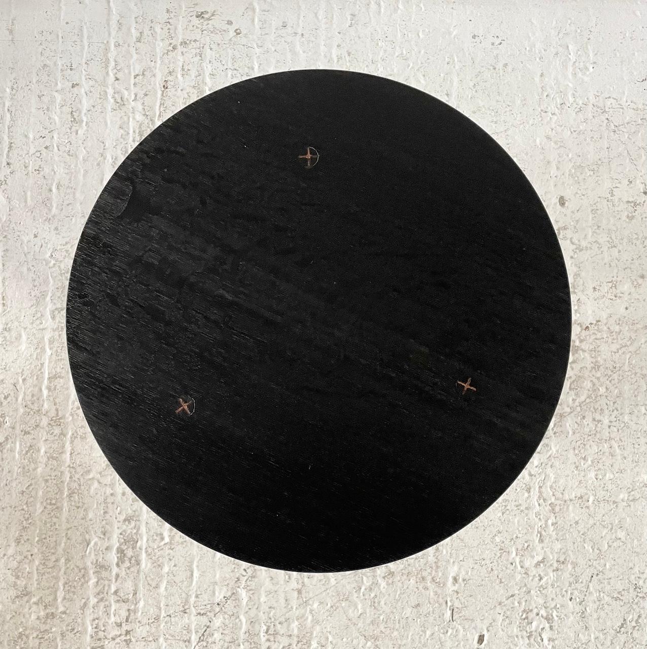 Modern Day Craftsman Made Oak Circular Top Table For Sale 2