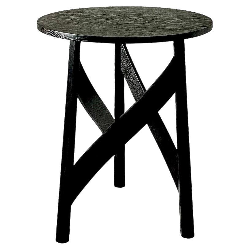Modern Day Craftsman Made Oak Circular Top Table