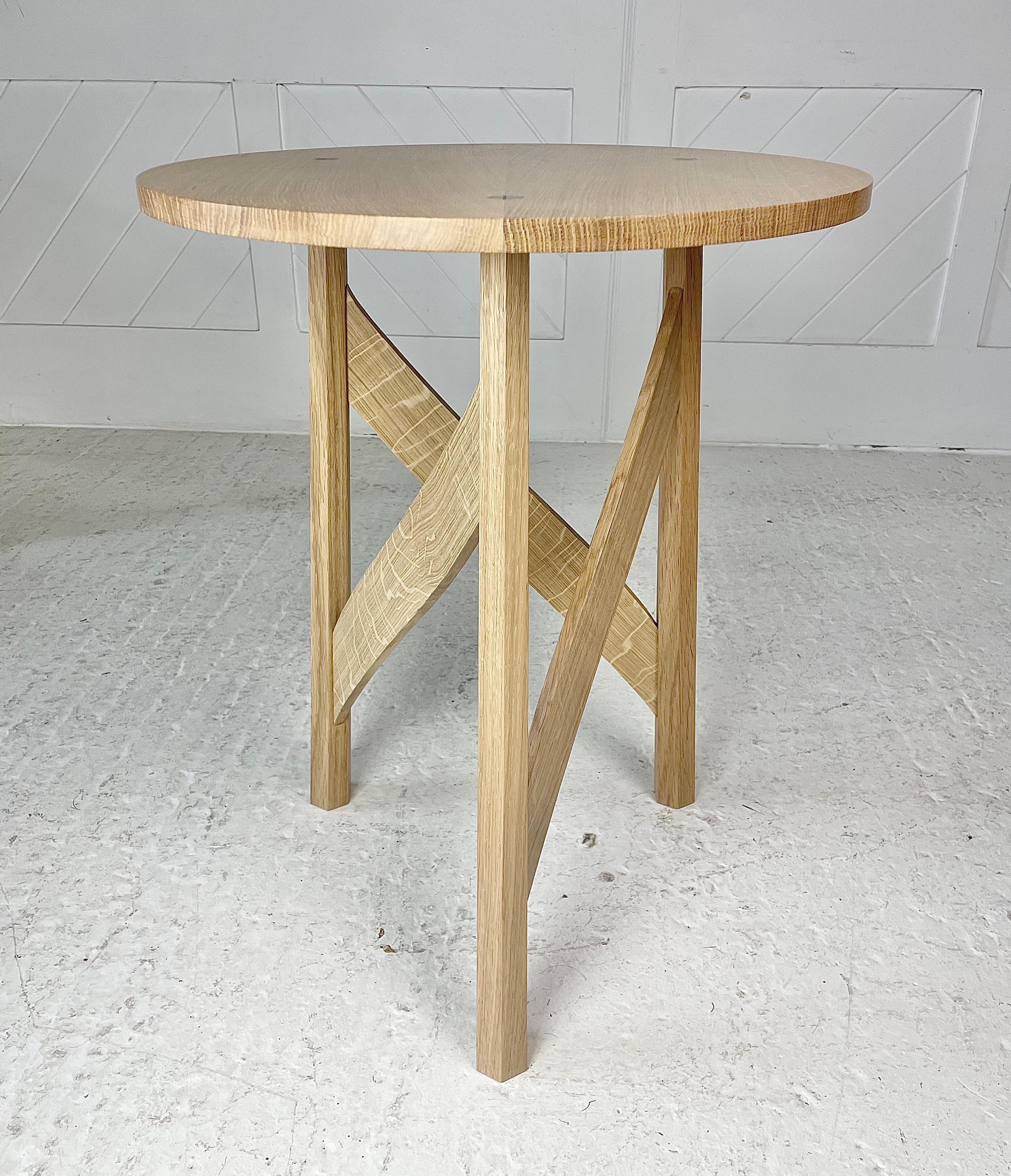 Arts and Crafts Modern Day Craftsman made side table For Sale