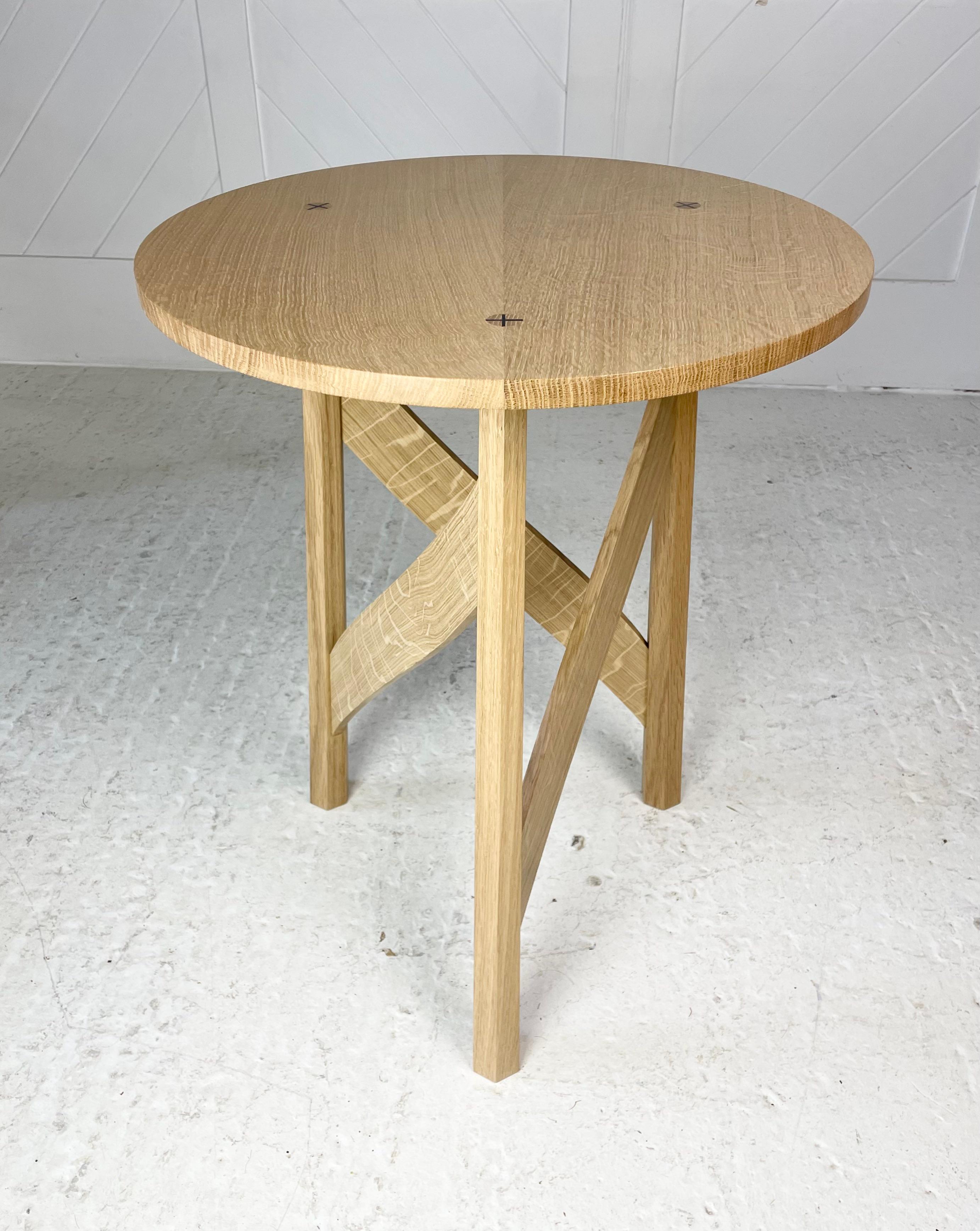 British Modern Day Craftsman made side table For Sale