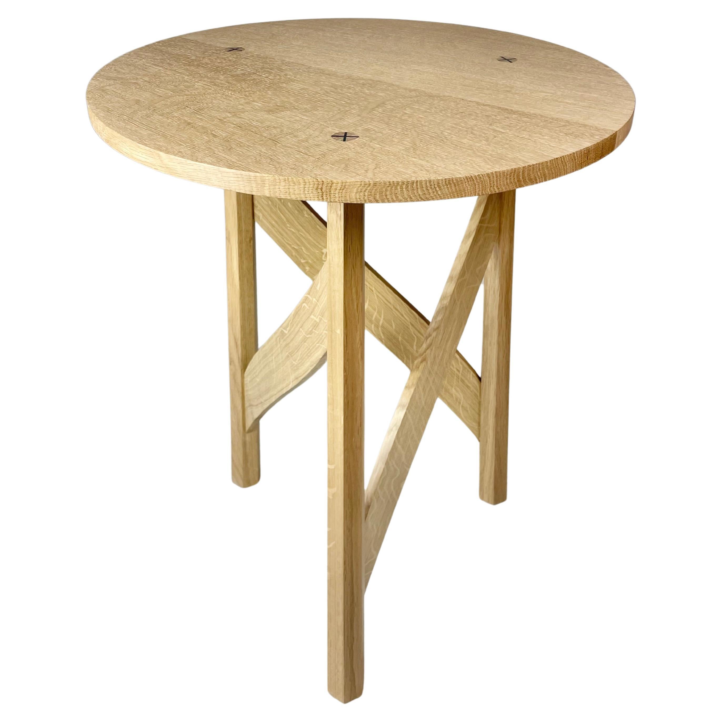 Modern Day Craftsman made side table For Sale