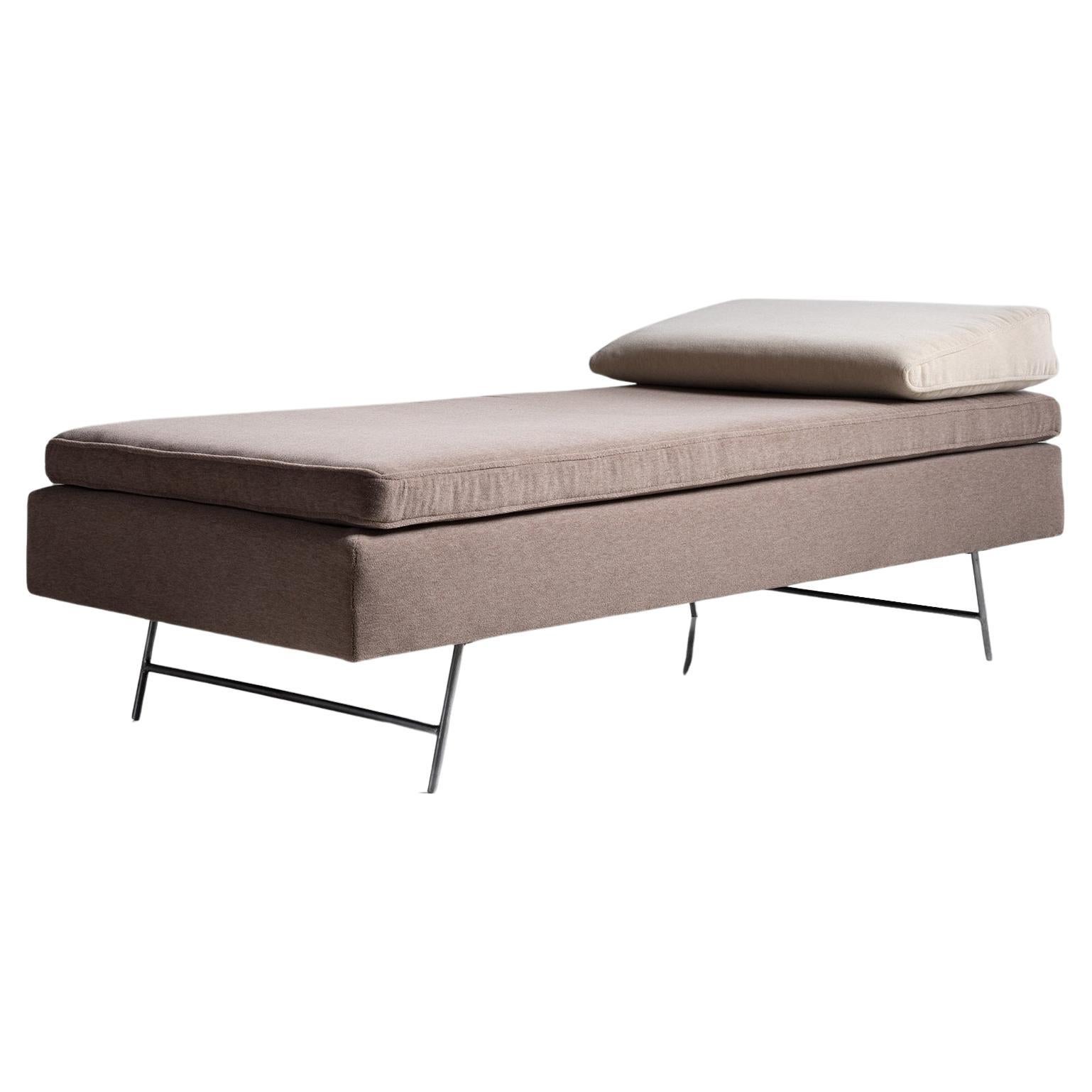 Daybed in Pierre Frey Mohair Velvet, US Circa 1960