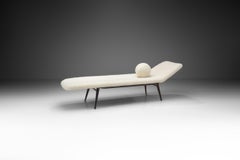 Modern Daybed with Geometric Pillow, Europe Ca 1950s