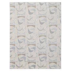 Modern Deco Hand Knotted Rug 9'3''x12'