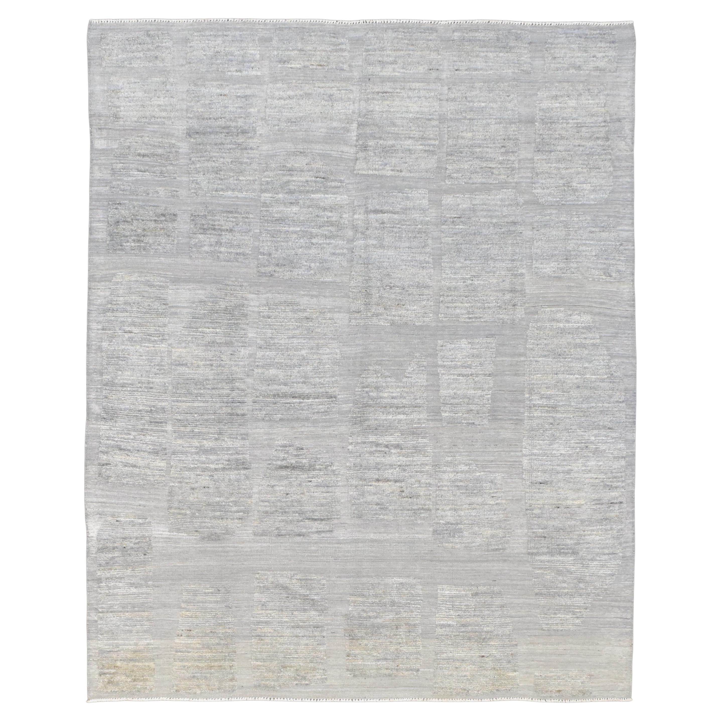 Modern Deco Hand Knotted Wool Rug 8'x10' For Sale