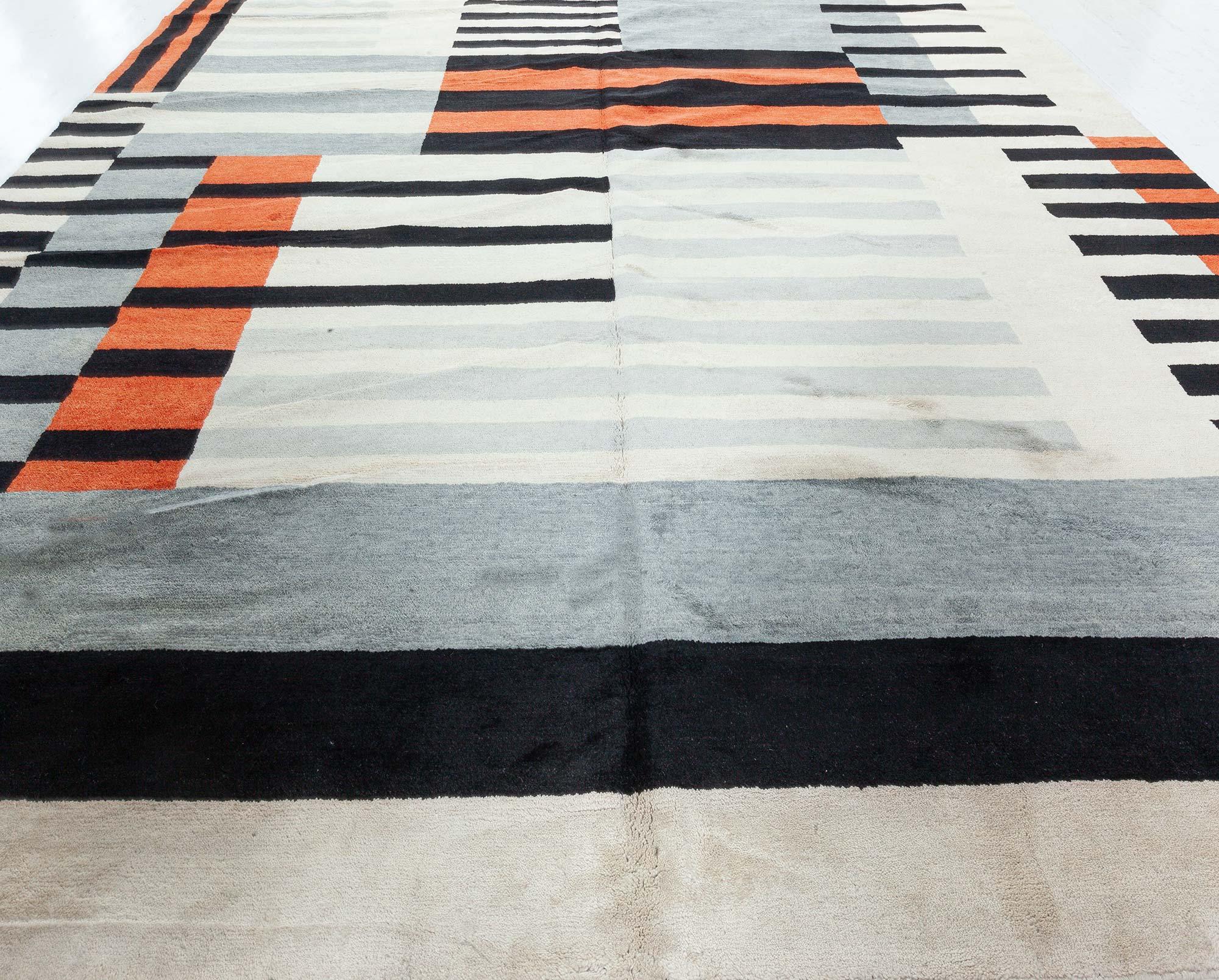 Hand-Knotted Modern Deco Rug by Doris Leslie Blau For Sale