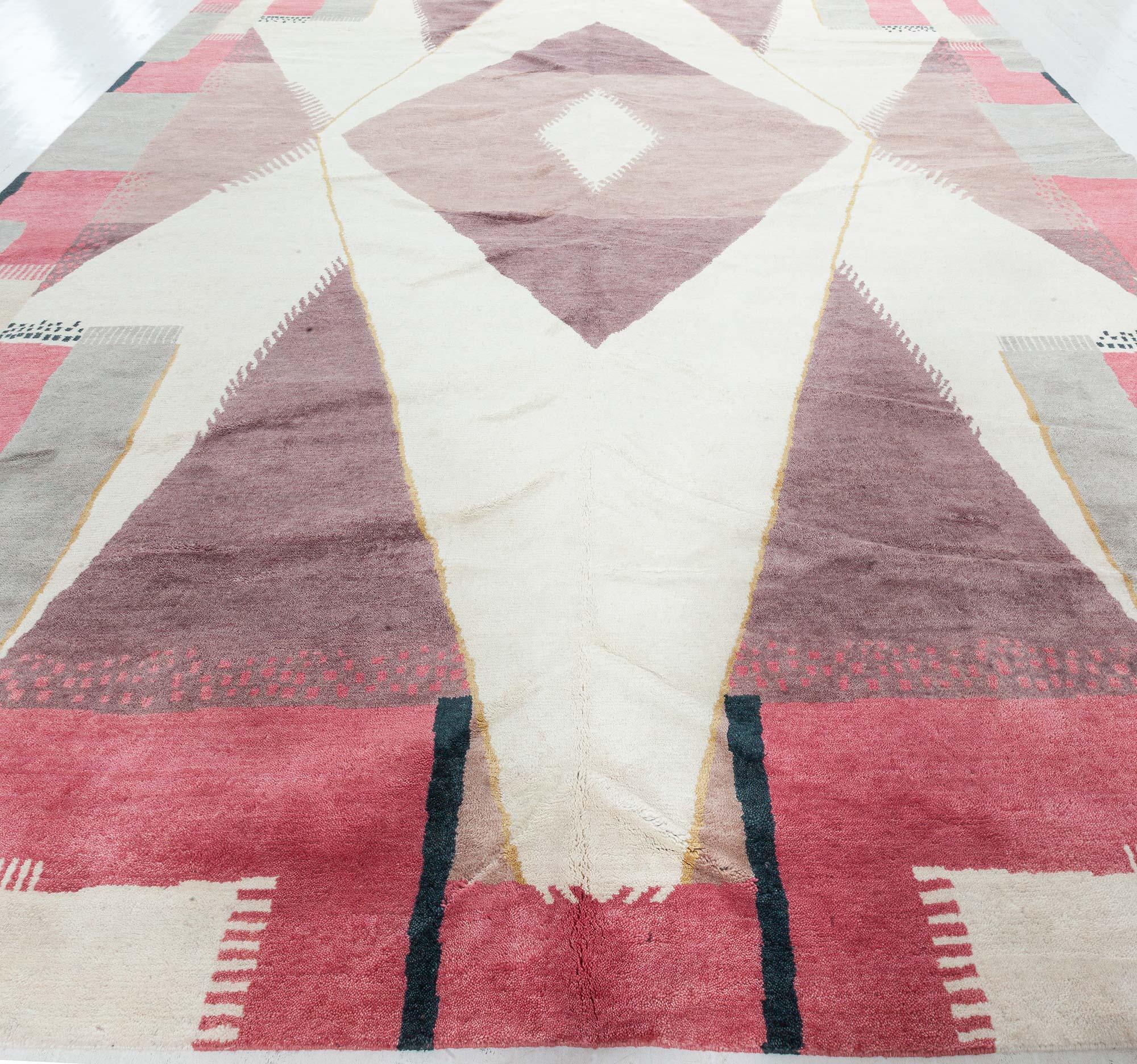 Modern Deco Rug by Doris Leslie Blau In New Condition For Sale In New York, NY