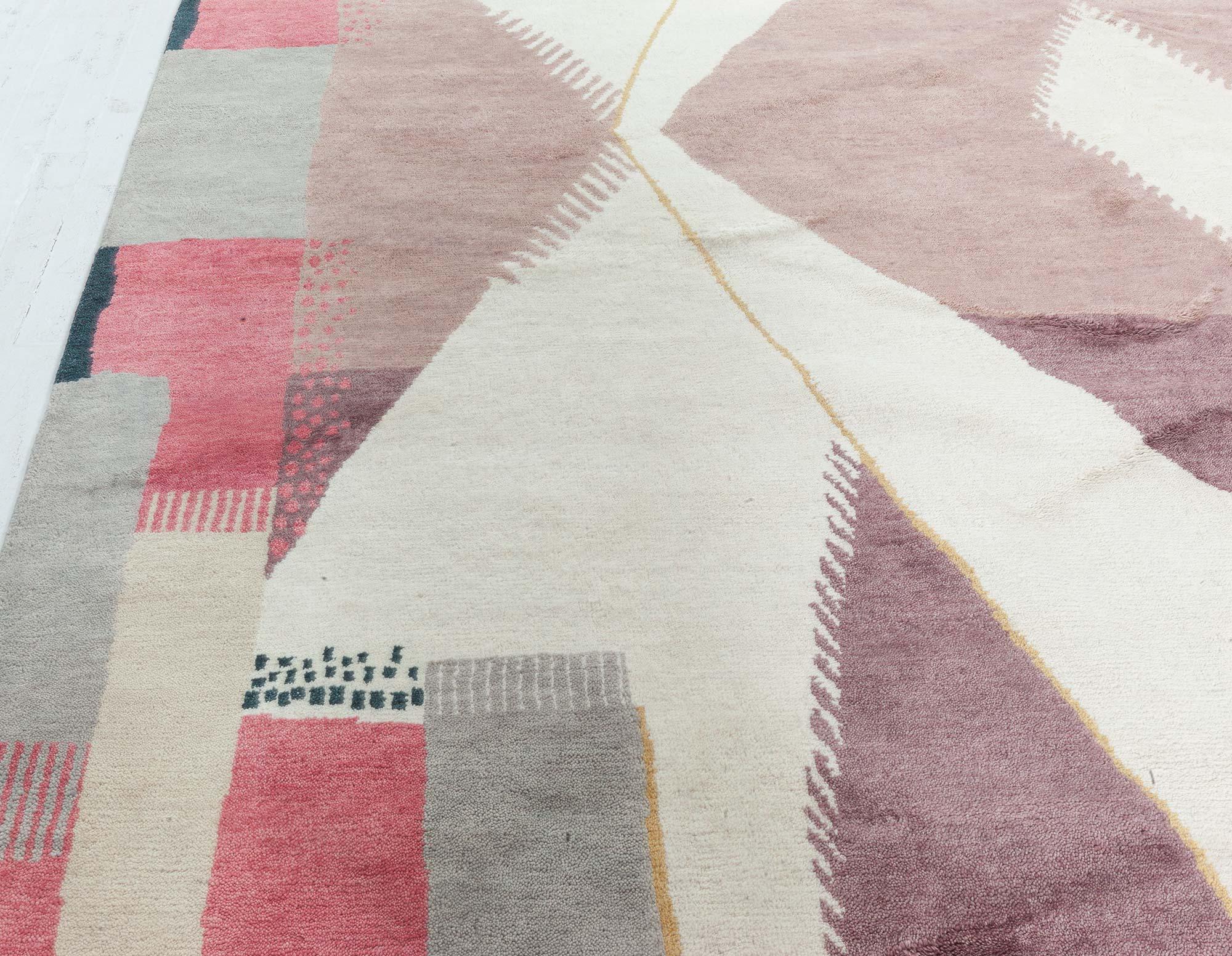 Wool Modern Deco Rug by Doris Leslie Blau For Sale