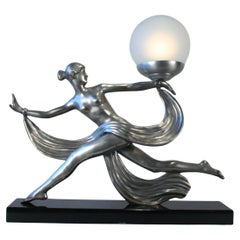 Modern/deco semi-nude girl Lamp