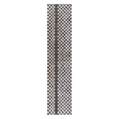 Modern Deco Wool Runner with Geometric Checkerboard Design by Doris Leslie Blau