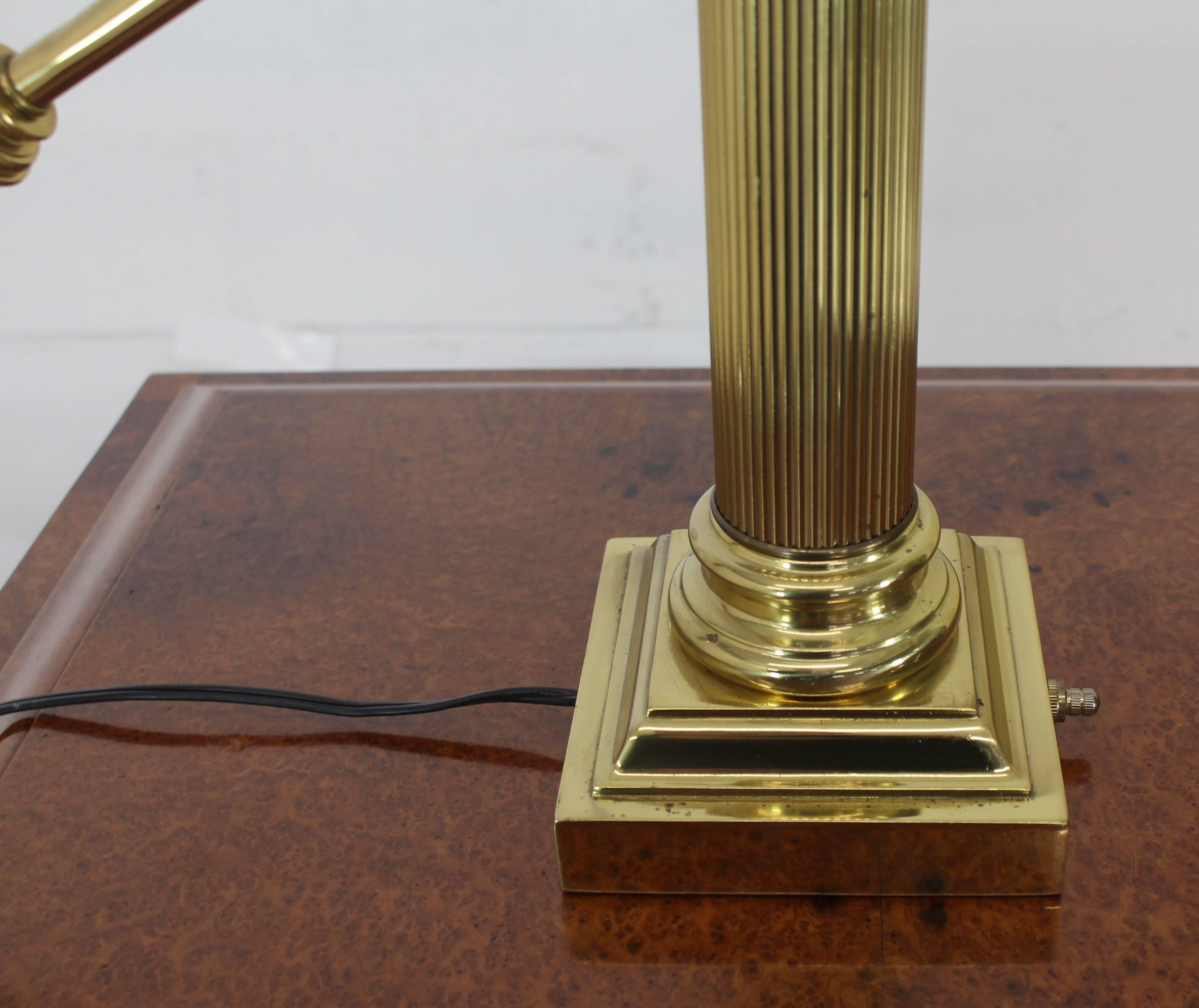 20th Century Modern Decorative Adjustable Long Arm Brass Table Desk Lamp