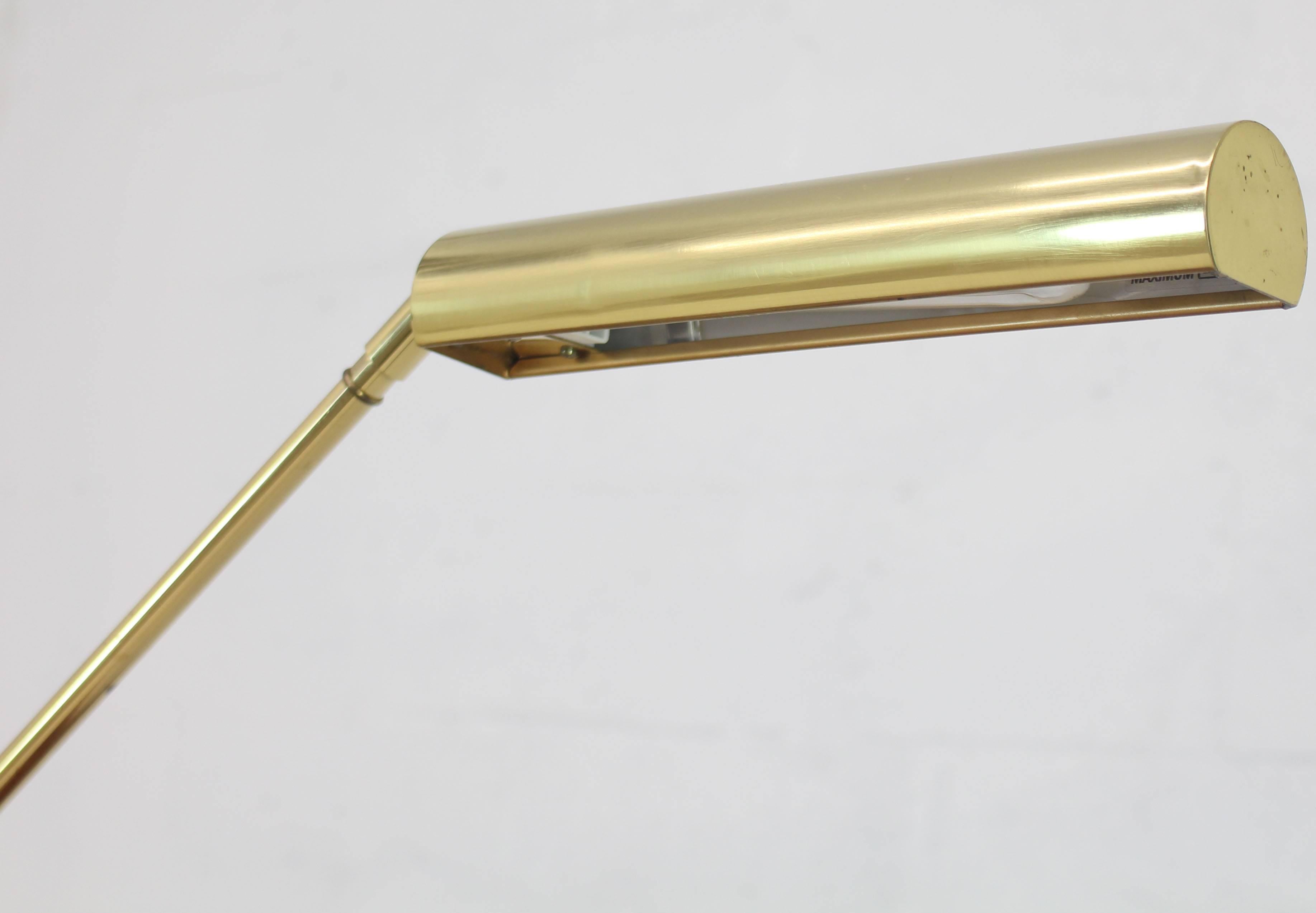 Mid-Century Modern Modern Decorative Adjustable Long Arm Brass Table Desk Lamp