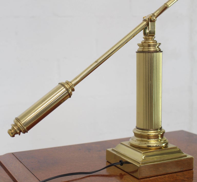 Modern Decorative Adjustable Long Arm Brass Table Desk Lamp at 1stDibs