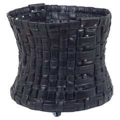 Modern Decorative Basket HAPNE by Limac Design, 48 cm Diameter - Recycled Rubber