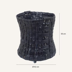 Cesto decorativo moderno Tancredi di Limac Design, 42 cm - Gomma riciclata
