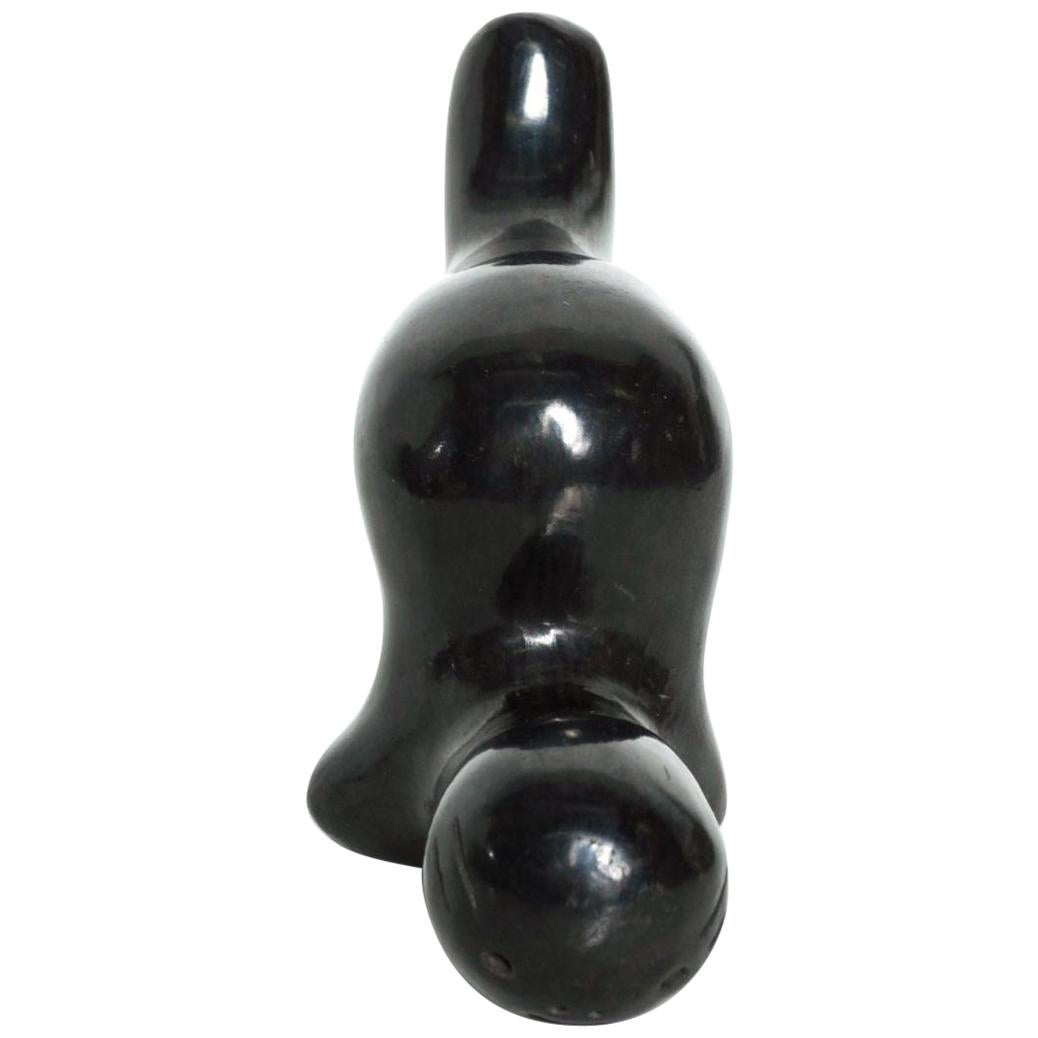 Modern Decorative Figure Barro Negro Santa Clara Black Clay