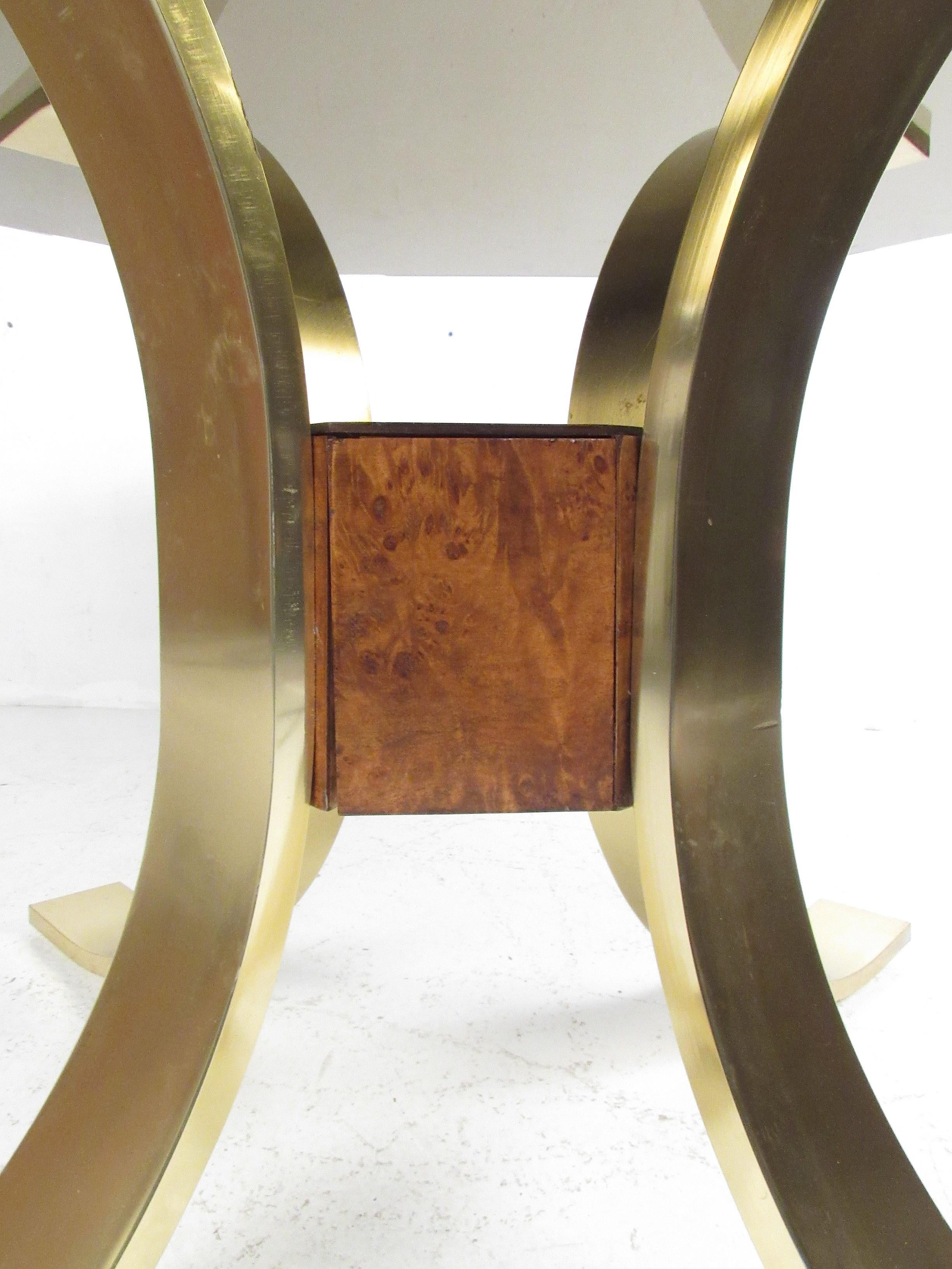 American Modern Decorator Style Centre Hall Table For Sale