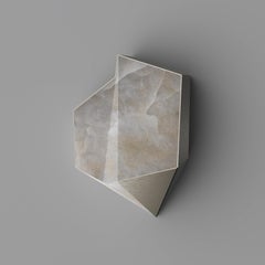 Modern Denali Wall Lamp Alabaster, Brass Handmade in Portugal by Porus Studio