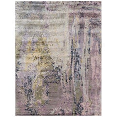 Tappeto Bamboo Silk Embossed dal design moderno FR1203 by Mehraban Rugs