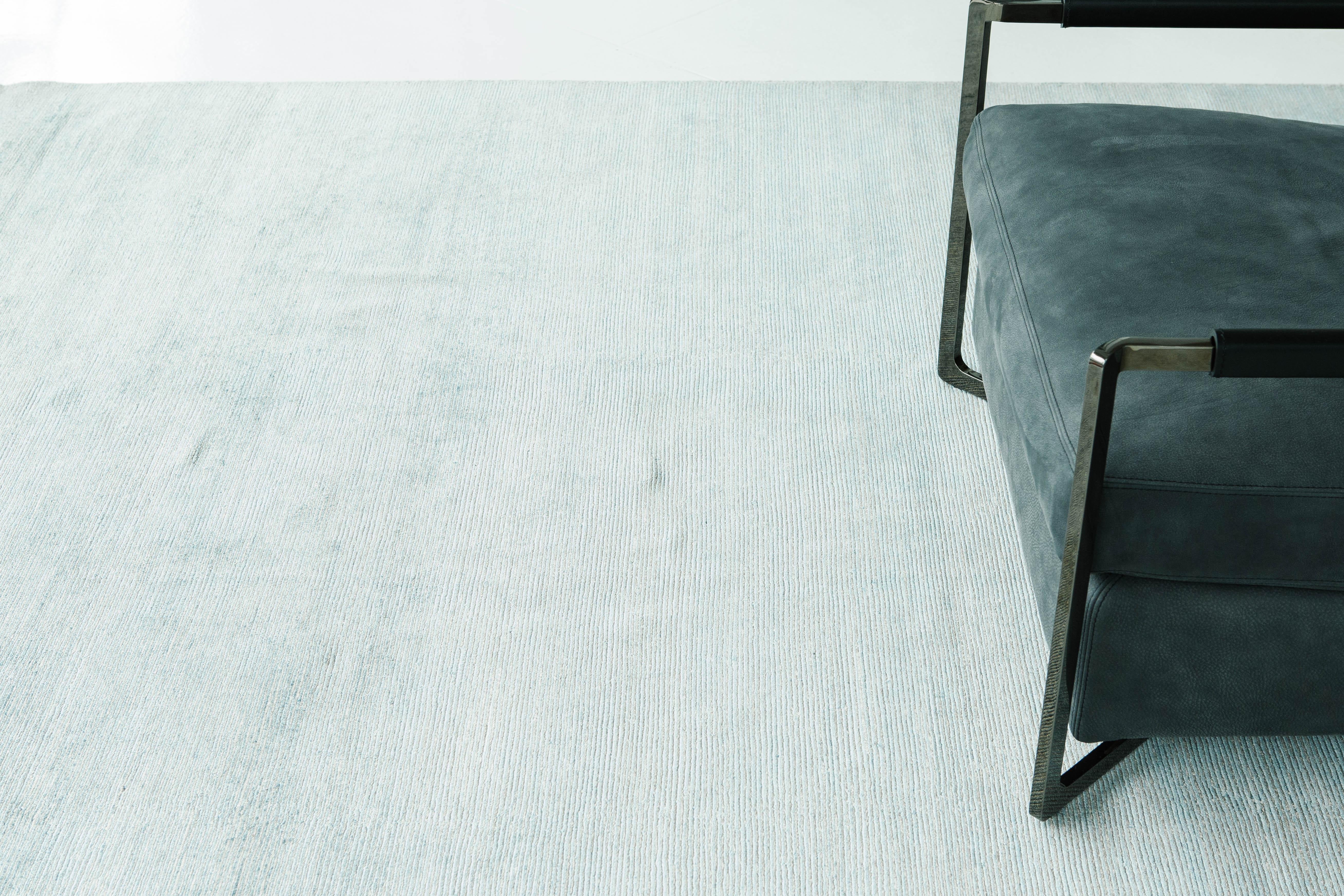 Tappeto a coste in seta di bambù dal design moderno Vita in vendita 3