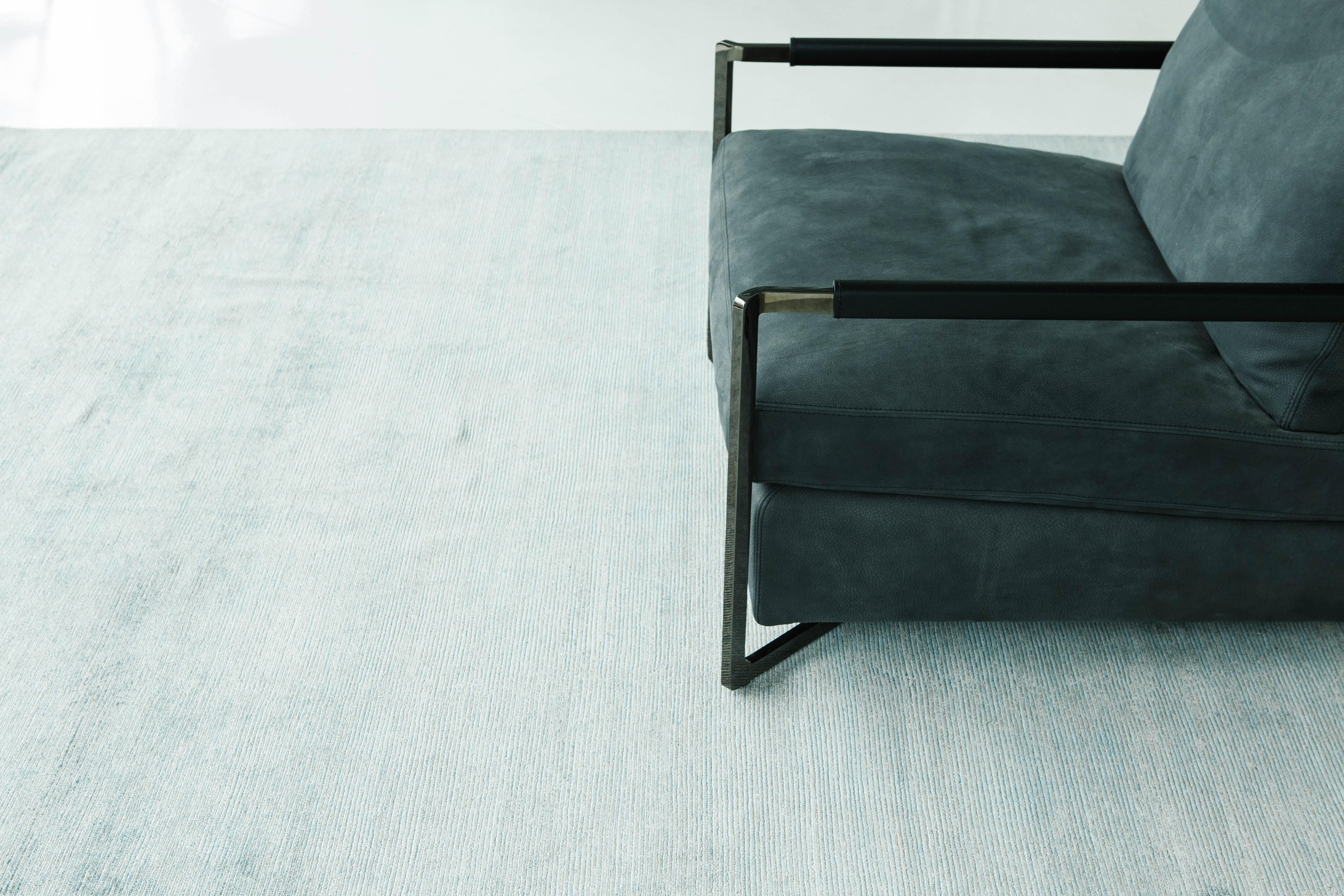 Tappeto a coste in seta di bambù dal design moderno Vita in vendita 2