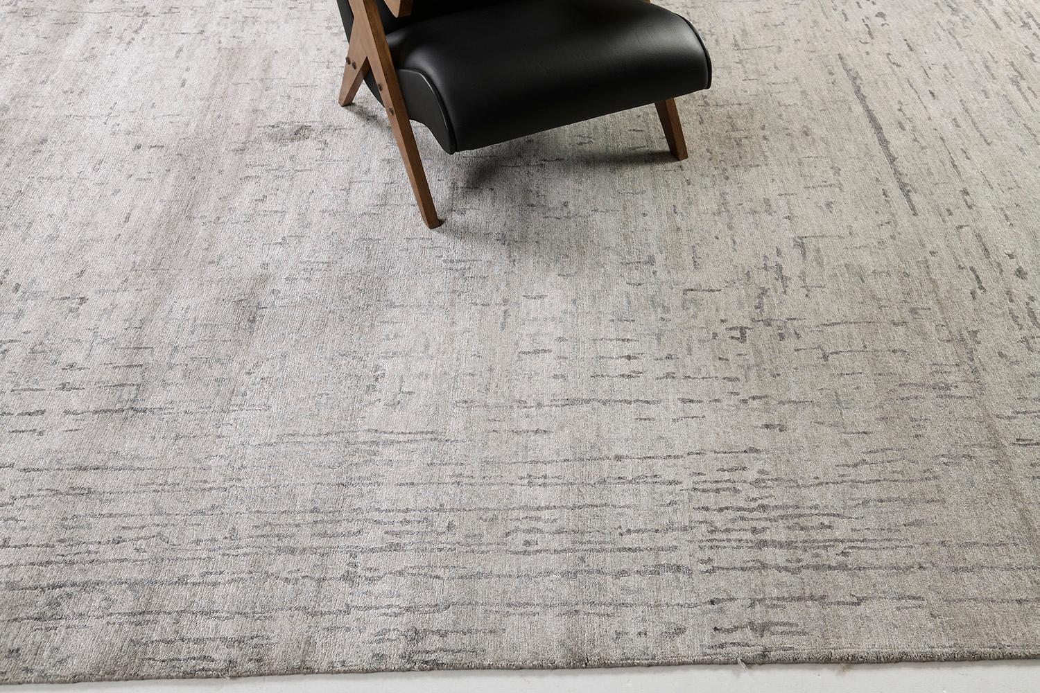 XXI secolo e contemporaneo Tappeto in seta di bambù dal design moderno di Mehraban Rugs in vendita