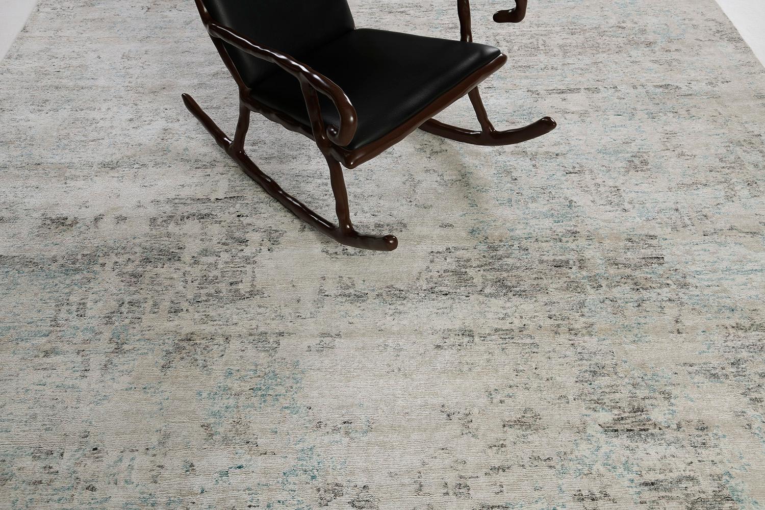 Tappeto in seta di bambù dal design moderno di Mehraban Rugs in vendita 1